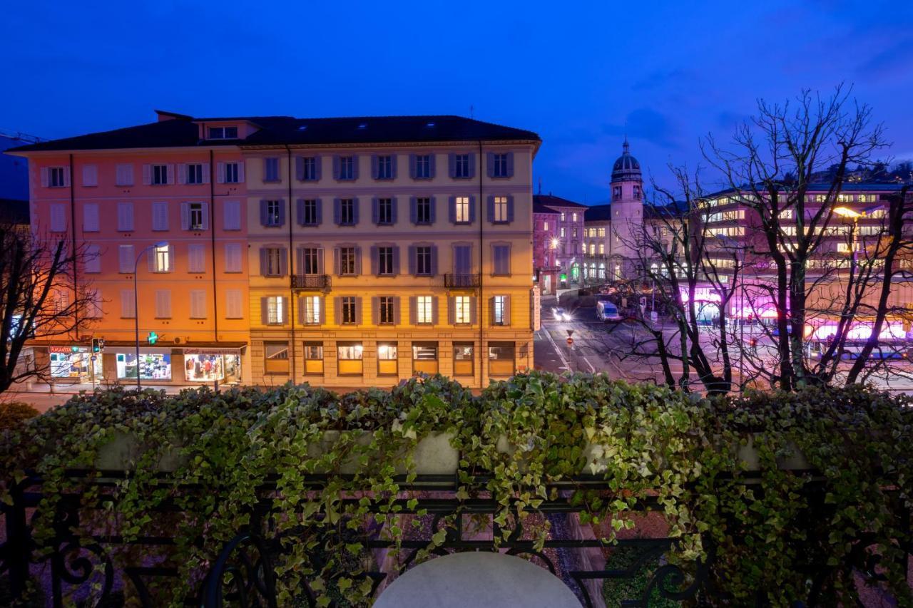 Hotel Zurigo Downtown Lugano Exterior foto